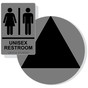 Black on Gray California Title 24 Unisex Restroom Sign Set RRE-14844_DCT_Title24Set_Black_on_Gray