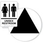 Black on White California Title 24 Unisex Restroom Sign Set RRE-14844_DCT_Title24Set_Black_on_White