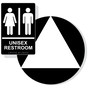 White on Black California Title 24 Unisex Restroom Sign Set RRE-14844_DCT_Title24Set_White_on_Black