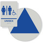 Blue on Pearl Gray California Title 24 Accessible Unisex Restroom Sign Set RRE-19618_DCT_Title24Set_Blue_on_PearlGray