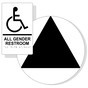Black on White California Title 24 Accessible All Gender Restroom Sign Set RRE-35205_DCT_Title24Set_Black_on_White