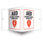 AED Automated External Defibrillator 3D Projection Sign