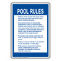 Alaska Pool Rules Sign NHE-17833-Alaska