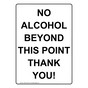 Portrait No Alcohol Beyond This Point Thank You! Sign NHEP-26726