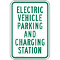 Electric Vehicle Parking And Charging Station Sign PKE-15357