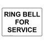 Ring Bell For Service Sign for Dining / Hospitality / Retail NHE-15685