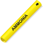 Coiled Black-on-Yellow Ammonia Pipe Marker CS726764