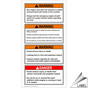 Portrait ANSI WARNING WARNING Run engine only when the operator is seated Sign