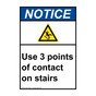 Portrait ANSI NOTICE Use 3 points of contact Sign with Symbol ANEP-33349