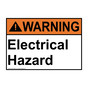 ANSI WARNING Electrical Hazard Sign AWE-16450
