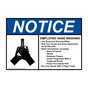 ANSI NOTICE EMPLOYEE HAND WASHING Use Soap And Running Water Sign with Symbol ANE-13144