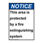 Portrait ANSI NOTICE This area is protected by a fire Sign ANEP-30999