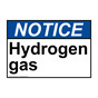 ANSI NOTICE Hydrogen gas Sign ANE-31243