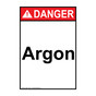 Portrait ANSI DANGER Argon Sign ADEP-1300