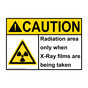 ANSI CAUTION Radiation area only when X-Ray Sign with Symbol ACE-33219