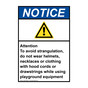 Portrait ANSI NOTICE Attention To avoid Sign with Symbol ANEP-36620