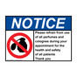 ANSI NOTICE Please refrain from use of all Sign with Symbol ANE-35655