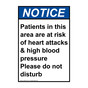 Portrait ANSI NOTICE Patients in this area are at risk Sign ANEP-37276