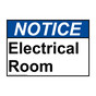 ANSI NOTICE Electrical Room Sign ANE-2729