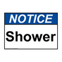 ANSI NOTICE Shower Sign ANE-37057