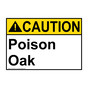ANSI CAUTION Poison Oak Sign ACE-27379