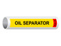 ASME A13.1 Oil Separator High Pipe Label PIPE-14918