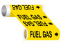 ASME A13.1 Fuel Gas Wide Pipe Label