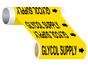 ASME A13.1 Glycol Supply Wide Pipe Label