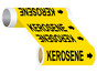 ASME A13.1 Kerosene Wide Pipe Label