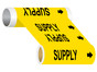 ASME A13.1 Supply Wide Pipe Label