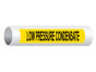 ASME A13.1 Low Pressure Condensate Pipe Label PIPE-23815_Black_on_Yellow