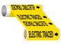 ASME A13.1 Electric Traced Wide Pipe Label