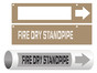 ASME A13.1 Fire Dry Standpipe Pipe Marking Stencil PIPE-23465_STENCIL