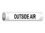 ASME-A13.1 Outside Air Pipe Label PIPE-23950_Black_on_White