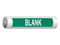 ASME A13.1 Blank Write-On Or Customize Pipe Label PIPE-23000_White_on_Green