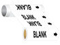 ASME A13.1 Blank Write-On Or Customize Wide Pipe Label PIPE-23000_WideRoll_Black_on_White
