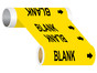 ASME A13.1 Blank Write-On Or Customize Wide Pipe Label PIPE-23000_WideRoll_Black_on_Yellow