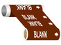 ASME A13.1 Blank Write-On Or Customize Wide Pipe Label
