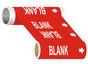 ASME A13.1 Blank Write-On Or Customize Wide Pipe Label