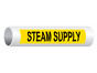 ASME A13.1 Steam Supply Pipe Label PIPE-24260_Black_on_Yellow