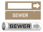 ASME A13.1 Sewer Pipe Marking Stencil PIPE-24185_STENCIL