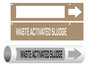 ASME A13.1 Waste Activated Sludge Pipe Marking Stencil PIPE-24390_STENCIL