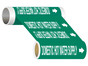 ASME A13.1 Domestic Hot Water Supply Wide Pipe Label