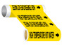ASME A13.1 Temperature Hot Water Wide Pipe Label