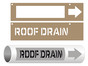 ASME A13.1 Roof Drain Pipe Marking Stencil PIPE-24130_STENCIL
