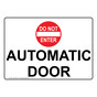 Automatic Door Sign With Symbol NHE-28551