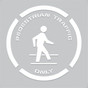 20 inch Pedestrian Traffic Only Stencil 40SS242