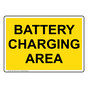 Battery Charging Area Sign NHE-19674_YLW