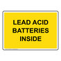 Lead Acid Batteries Inside Sign NHE-8225