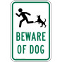 Beware Of Dog Sign for Pets / Pet Waste PKE-16711